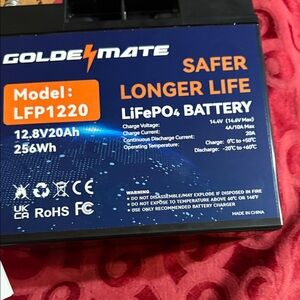 LiFePO4 Battery - Black